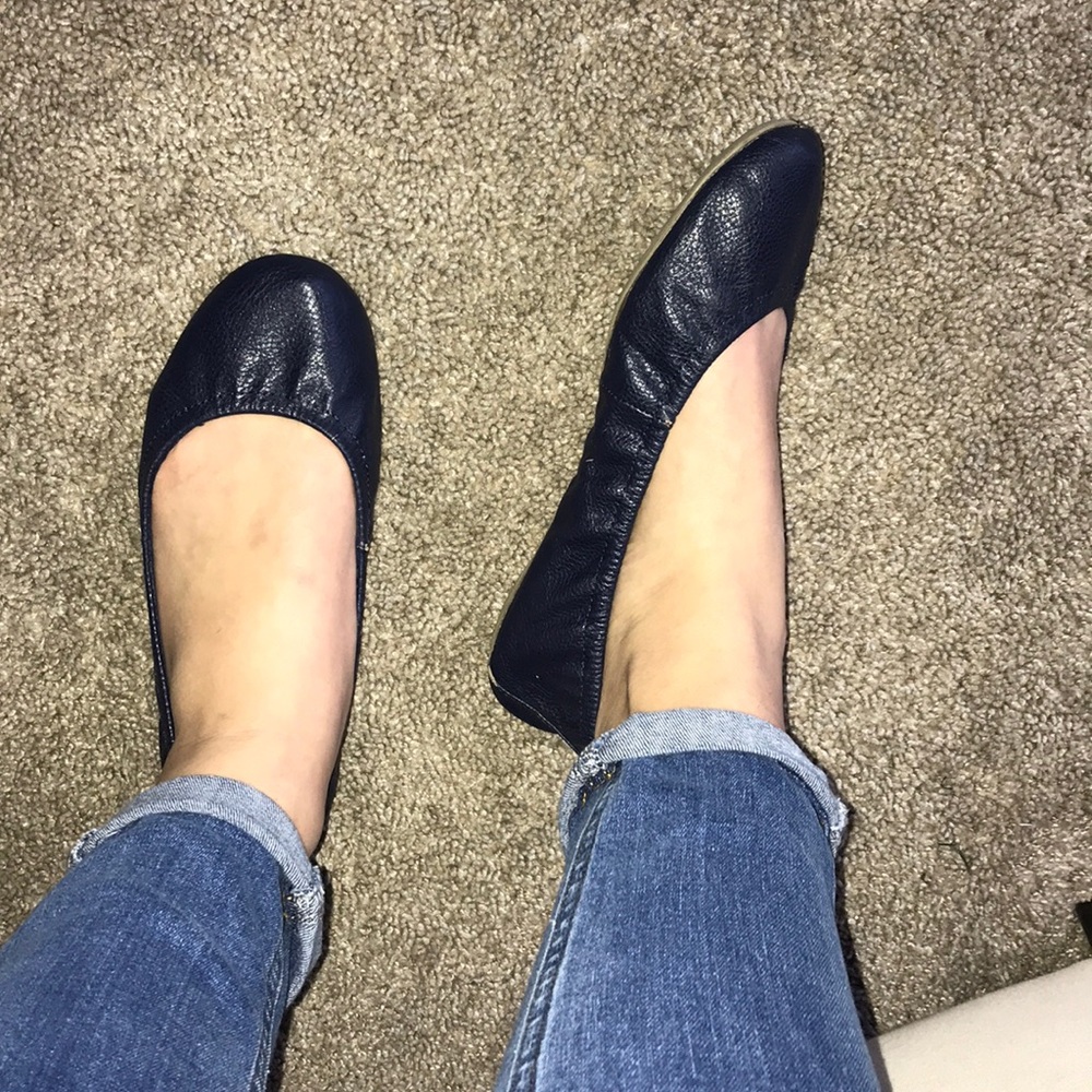 Navy Old Navy stretchy flats